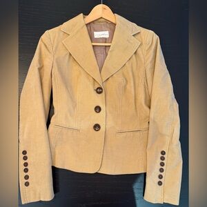 Classic Tan Women's Corduroy Blazer